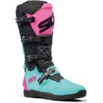 Sidi xpower sc bottes de motocross, noir - rose - vert, taille 42 pour hommes