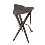 Si�ge de battue en fr�ne avec assise croute de cuir de buffle hauteur 80cm