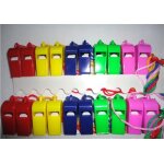 Sifflet en plastique avec lanire, lot de 24 pices, pour bateaux, radeaux, jeux de sport, de survie ...