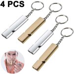 Sifflet d'urgence a double tube strident, accessoires d'ext�rieur pour camping, randonn�e, sport et dressage ...