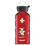 Sigg funny cows utilisation quotidienne 400 ml aluminium rouge