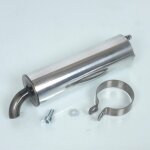 Silencieux cartouche pot d'�chappement 2 vis 37mm aluminium vernis pour scooter
