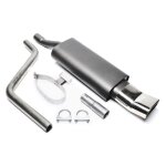 Silencieux echappement arriere tuning art 70x140mm dtm vw polo iii (86c)