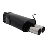 Silencieux echappement bmw e46 316i / 318i 98 - 05 - 2x76mm rl - 13694611