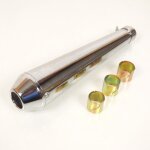 Silencieux d'chappement chrom cne mgaphone mgaton pour moto caf racer vintage