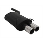 Silencieux echappement mercedes classe clk w208 de 1997 a 2003, 2 x 90mm