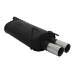 Silencieux echappement mercedes classe clk w208 de 1997 a 2003, 2x 76mm rl design