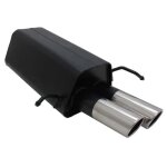 Silencieux echappement mercedes clk - klasse inclus cabrio type w209 de 2002 a 2009 sortie 2 x 76mm sr ...