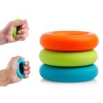 Silicone gel portable resistance band ring force training resistance band rubber ring strength trainer ...