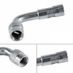Silver 90 degree adaptateur de valve coud�e a angle de 45 90 135 degr�s, adaptateur d'extension de valve ...
