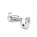 Silver guidon de moto alliage d'aluminium cnc t6061, poids du seau, extr�mit�s de la barre de poign�e, ...