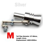 Silver - mvoiture turbo sifflet pour tuyau universel en aluminium voiture turbo son sifflet silencieux ...