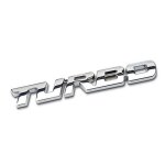 Silver1 pi�ces 3d m�tal turbo voiture autocollant embl�me badge pour jeep bmw ford lifan nissan mazda ...