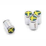 Silver4 pi�ces / ensemble cuivre chrome pneu valve tige capuchon pneu roue tige air valve bouchons pour ...