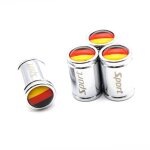 Silver4 pi�ces / ensemble cuivre chrome pneu valve tige capuchon pneu roue tige air valve bouchons pour ...