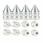Silver8 pi�ces / lot universel nouvelle voiture moto v�lo pneu roue valve capuchon poussi�re couvre voiture ...