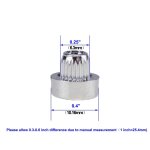 Silverx100pcs rivets de remplacement en plastique avec boulons, rivets pour dcoration lvres pour jante ...