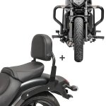 Sissybar set pour kawasaki vulcan s / caf� 15 - 25 + pare carter craftride rh11 - 5