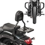 Sissybar set pour kawasaki vulcan s / caf� 15 - 25 + pare carter craftride rh12 - 1