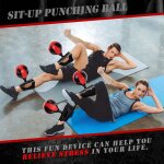 Sit up punching ball, crunch training boxe ball, appareil d'entranement des abdominaux et des bras solide ...
