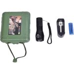 Sjzg - lampe de poche led, rechargeable led lampe de poche tactique extrieure avec chargeur usb et batterie ...