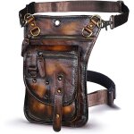 Sjzg - sacs pour de jambe sac en cuir vritable hommes messager sac a bandoulire sacs a la taille sports ...