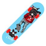 Skateboard a quatre roues en bois d'rable pour enfants dbutants, skateboard d'extrieur a double bascule ...