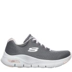 Skechers archfit chaussures de course baskets sport femmes - gris / rose - 38. 5