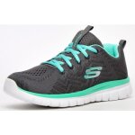 Skechers get connected memory foam femmes chaussures de sport fitness athltisme baskets gris / vert ...