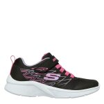 Skechers microspec baskets de running sport chaussures enfants couleur noir / rose taille 28
