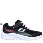 Skechers microspec chaussures de course baskets running filles couleur noir / aqua taille 28