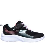 Skechers microspec chaussures de course baskets running filles couleur noir / aqua taille 30