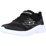 Skechers microspec t runners baskets chaussures de course gar�ons couleur noir / argent� taille 28