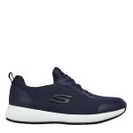 Skechers squad sr baskets de running chaussures femmes - bleu marine / blanc - 37