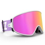 Ski 2en1 avec lentille magnétique nuit anti - buée uv400 snowboard homme femme lunettes, bleu lens Ski 2en1 avec lentille magnétique nuit anti - buée uv400 snowboard homme femme lunettes, bleu lens