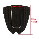 Skimboard traction tail pad, stomp pad, sup foot pads, surf kiteboard, oligdeck grip, 3 pcs - type 01black ...