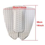 Skimboard traction tail pad, stomp pad, sup foot pads, surf kiteboard, oligdeck grip, 3 pcs - type 01white ... Skimboard traction tail pad, stomp pad, sup foot pads, surf kiteboard, oligdeck grip, 3 pcs - type 01white ...
