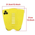 Skimboard traction tail pad, stomp pad, sup foot pads, surf kiteboard, oligdeck grip, 3 pcs - type 05yellow ...