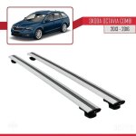 Barres de toit - skoda - octavia combi - mod�le basic - aluminium - gris