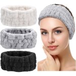 Slep - 3 pièces bandeaux de lavage de visage serre - tête de maquillage bandeau de soin de peau bandeau ... Slep - 3 pièces bandeaux de lavage de visage serre - tête de maquillage bandeau de soin de peau bandeau ...