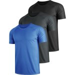 Slep - lot de 3 t - shirts de course a pied a séchage rapide pour homme - hauts de sport anti - transpiration ... Slep - lot de 3 t - shirts de course a pied a séchage rapide pour homme - hauts de sport anti - transpiration ...