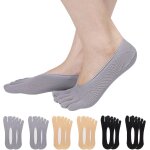 Slep - 6 paires chaussettes a orteils spars pour femme chaussettes a cinq doigts, chaussettes de compression ...