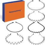 Slep - 6 pcs serre tete en métal, bandeaux ondulés elastique, multi - style noir antidérapant métal cerceau ... Slep - 6 pcs serre tete en métal, bandeaux ondulés elastique, multi - style noir antidérapant métal cerceau ...