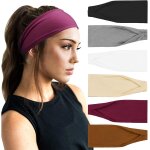 Slep - 6 pices bandeau cheveux pour femme yoga courir bandeaux sport entranement bandeaux mignon accessoire ...