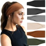 Slep - 6 pices bandeau cheveux pour femme yoga courir bandeaux sport entranement bandeaux mignon accessoire ...