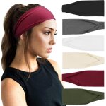 Slep - 6 pices bandeau cheveux pour femme yoga courir bandeaux sport entranement bandeaux mignon accessoire ...