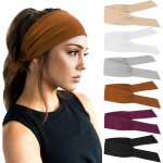 Slep - 6 pices bandeau cheveux pour femme yoga courir bandeaux sport entranement bandeaux mignon accessoire ...
