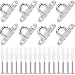 Slep - 8pcs crochet de hamac, plaque a oeillet plaque oeillet acier inoxydable crochet de plafond en ... Slep - 8pcs crochet de hamac, plaque a oeillet plaque oeillet acier inoxydable crochet de plafond en ...