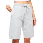 Slep - bermuda long en coton pour femme - 25, 4 cm - pour le yoga, l'exercice - longueur genou - entraînement ... Slep - bermuda long en coton pour femme - 25, 4 cm - pour le yoga, l'exercice - longueur genou - entraînement ...