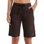 Slep - bermuda long en coton pour femme - 25, 4 cm - pour le yoga, l'exercice - longueur genou - entraînement ... Slep - bermuda long en coton pour femme - 25, 4 cm - pour le yoga, l'exercice - longueur genou - entraînement ...